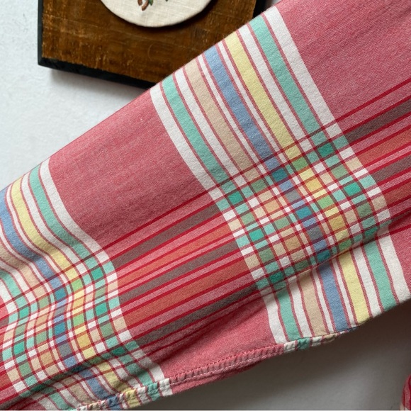 J Crew Plaid Sim Fit Oxford Button Down Shirt - Picture 5 of 14